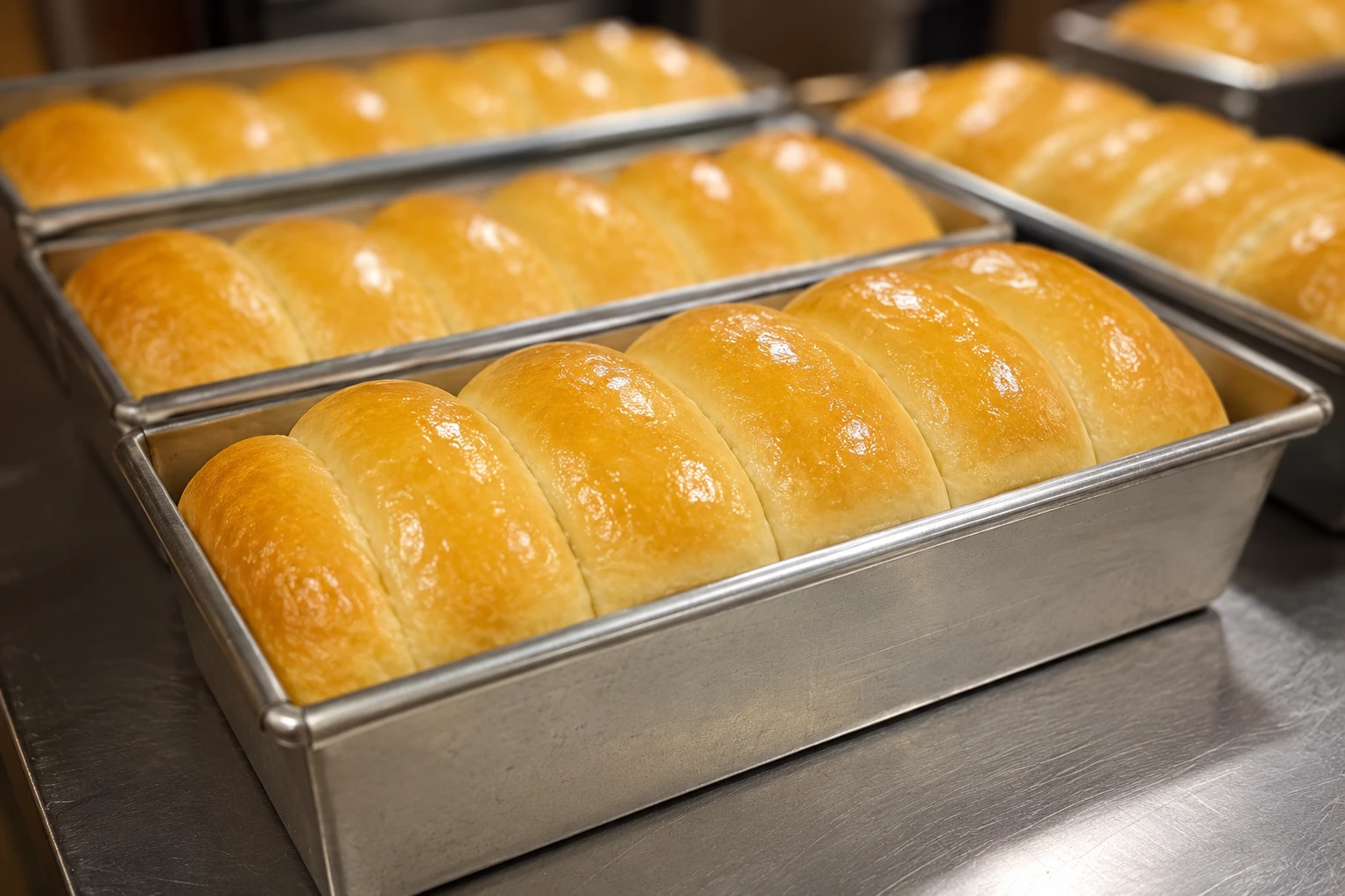Loyang roti panggang fresh dari oven